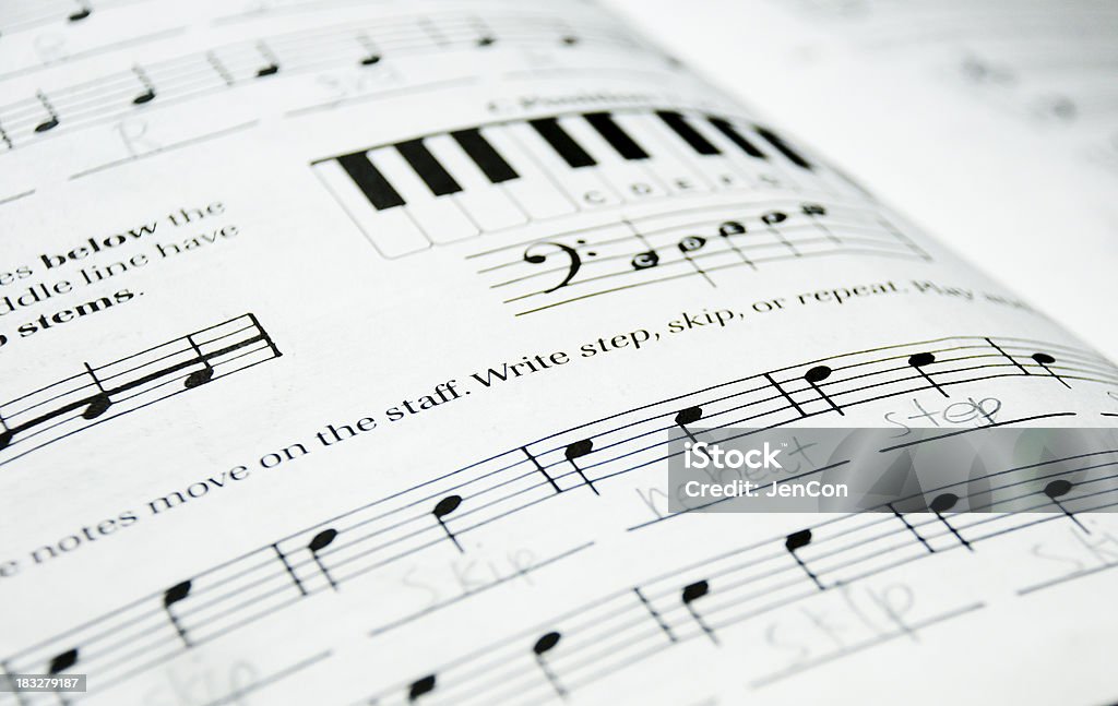 Aulas de Piano - Royalty-free Aprender Foto de stock