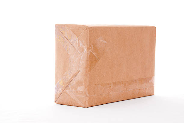 Blank Box wrapped in plain brown paper.