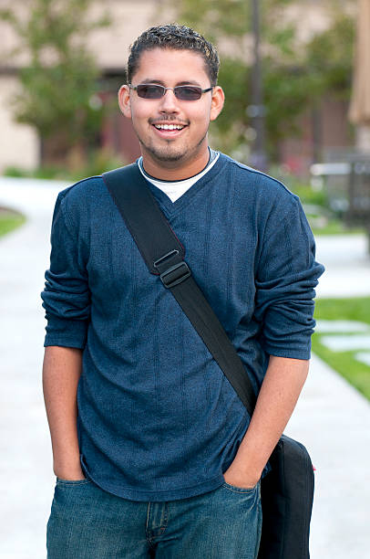 Smiling College Student from Belize stock photo