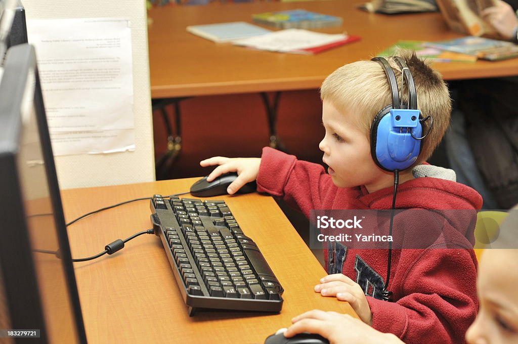 Computerbewandert - Lizenzfrei Bibliothek Stock-Foto