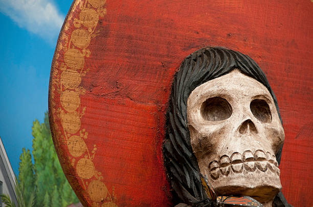Mexican day of The dead statue.