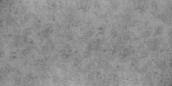 Old gray concrete wall large widescreen texture. Rough cement slab. Abstract grunge banner panoramic textured background