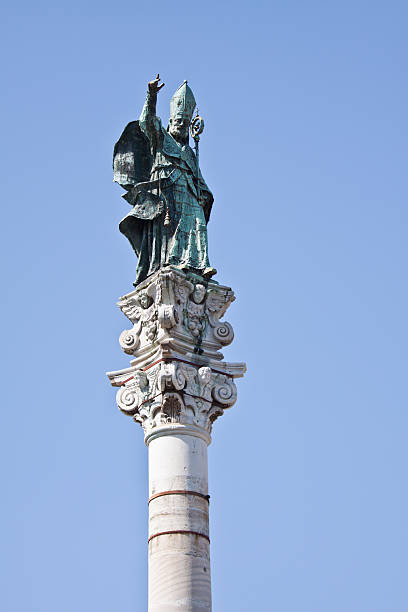 istock Column holding the statue of Saint Oronzo in Lecce 183280549