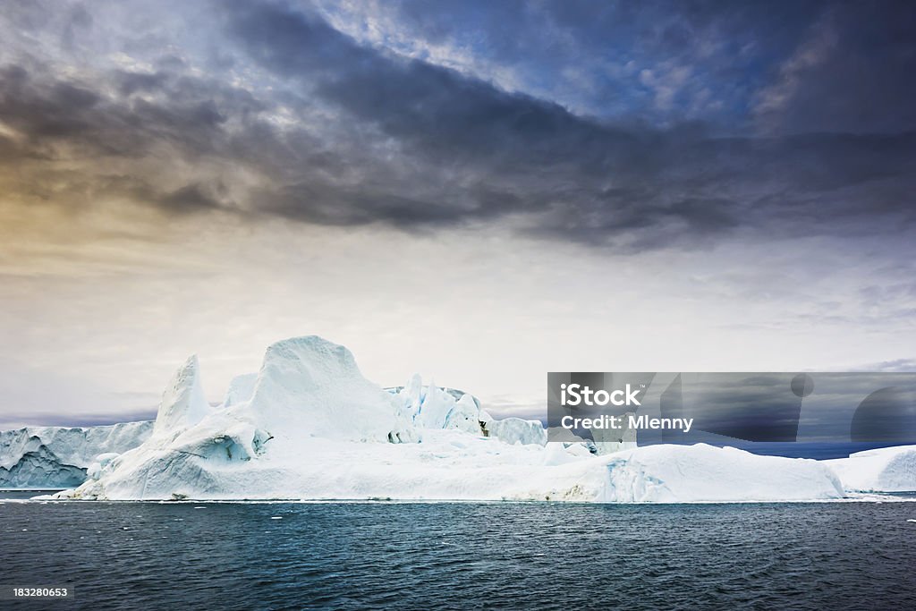 Pólo Norte Icebergs Gronelândia Fiorde de gelo de Ártico - Royalty-free Ao Ar Livre Foto de stock