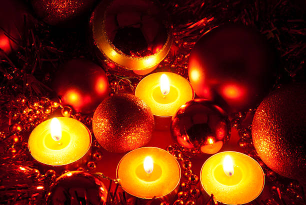 istock Christmas ornament with candles 183280720