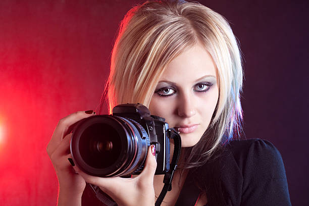 istock Beautiful Gothic Style Photographer 183280974