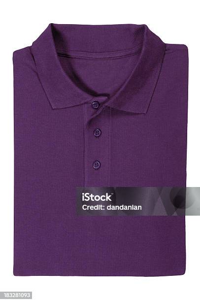 Camisa Pólo Roxo - Fotografias de stock e mais imagens de Camisa Pólo - Camisa Pólo, Dobrado, Roxo