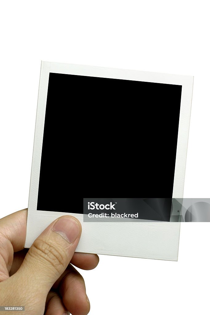 Evidence "Hand holding a blank photo, isolated on white background. Clipping path included.Similar images -" Instant Camera Stock Photo