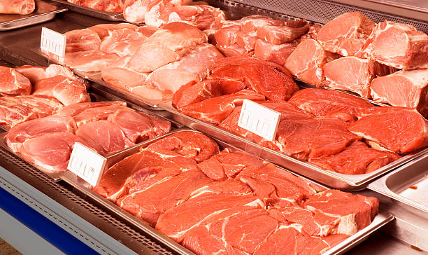 istock Meat at a butcher shop 183281879