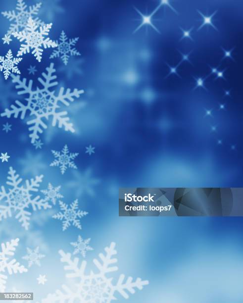 Winter Magic Night Stock Photo - Download Image Now - Backgrounds, Christmas, Winter