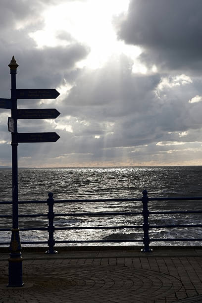 istock Promenade signpost near sunset 183282597