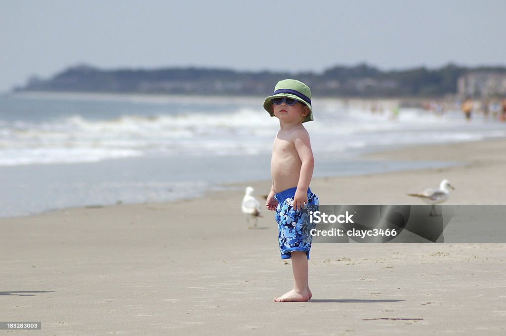 Ragazzo in spiaggia - Foto stock royalty-free di Hilton Head