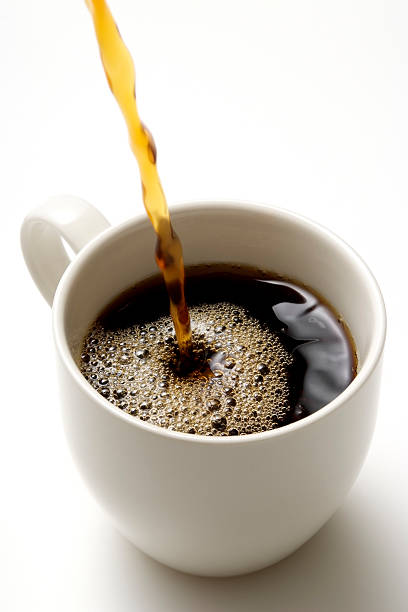 istock Isolated shot of pouring a fresh coffee on white background 183283260