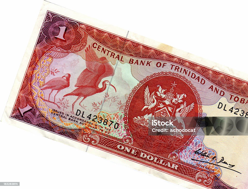 One-Dollar: Trinidad und Tobago - Lizenzfrei Geldschein Stock-Foto