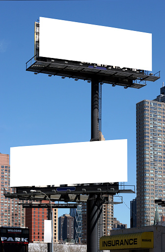 two billboards in manhattan new york city