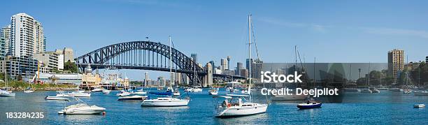 Sydney Harbour Bridge And City Skyline In Australia Stock Photo - Download Image Now