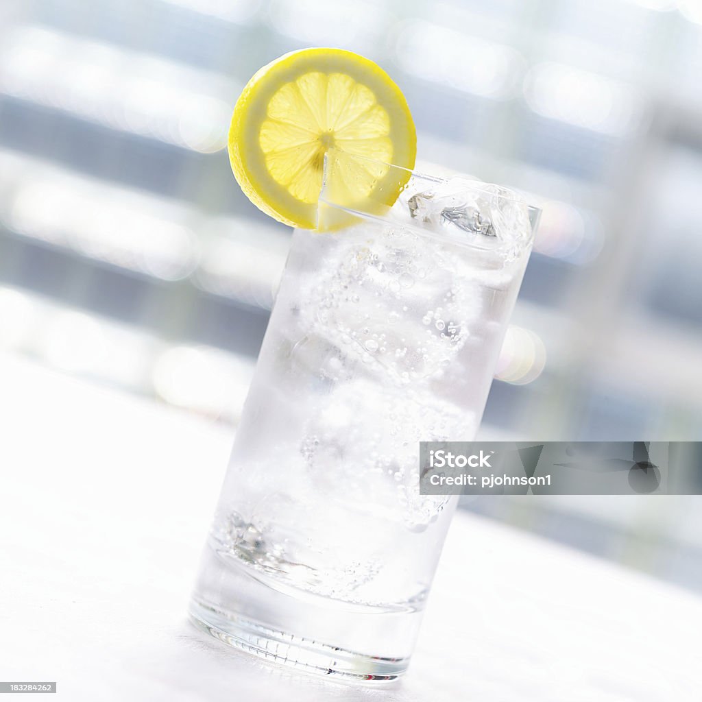 Seltzer Seltzer in tall glass with lemon slice.Please see some similar imagess from my portfolio: Soda Stock Photo