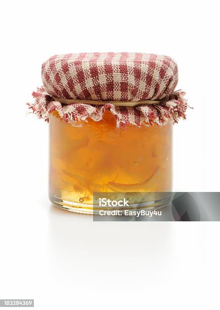 Jar Mit Orangenmarmelade Stockfoto und mehr Bilder von Konfitüre - Konfitüre, Einmachglas, Orangenmarmelade