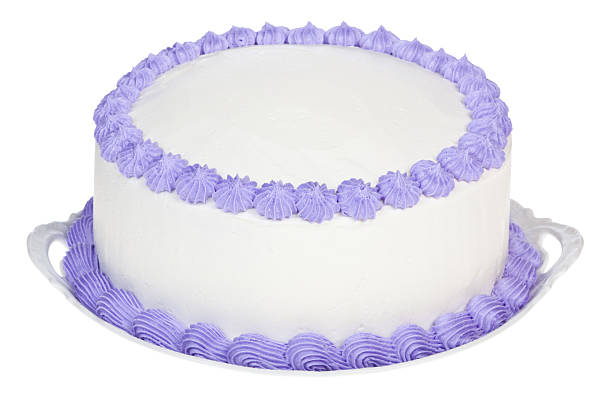 istock Violet decorated party cake to personalize 183284523