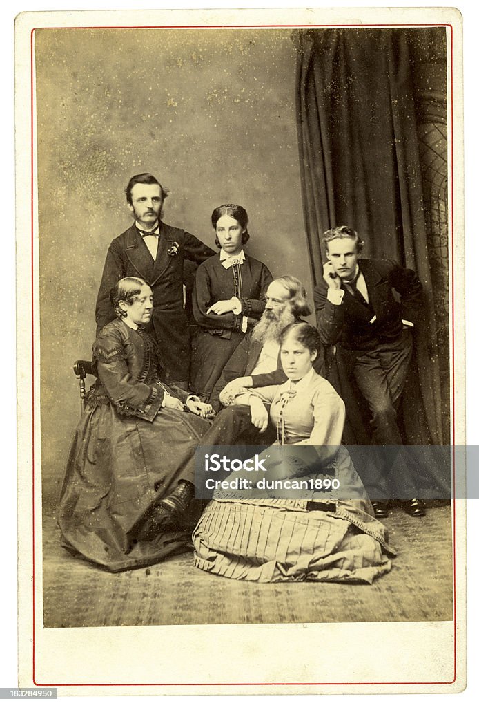 Victorian Portrait de famille - Photo de Famille libre de droits