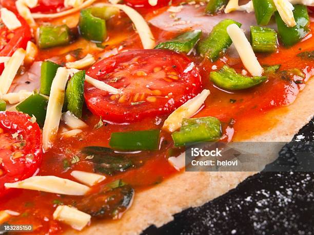 야채 피자 건강에 좋지 않은 음식에 대한 스톡 사진 및 기타 이미지 - 건강에 좋지 않은 음식, 고기, 고추류