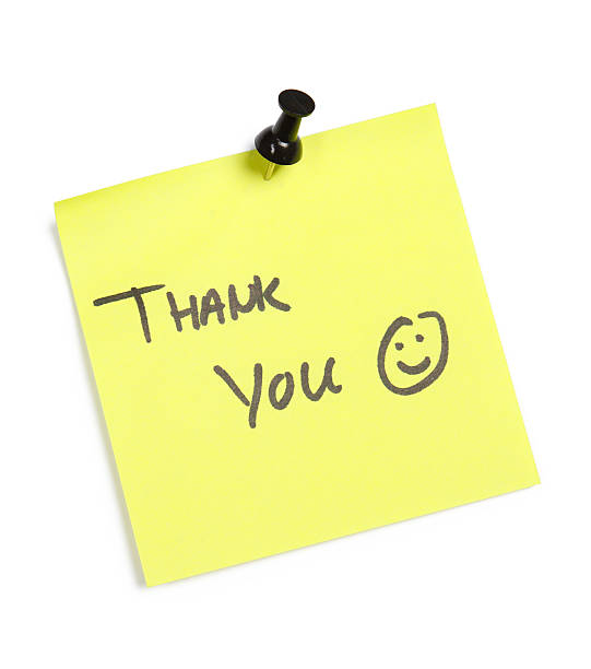 감사합니다. 참고 - thank you smiley face note pad straight pin 뉴스 사진 이미지