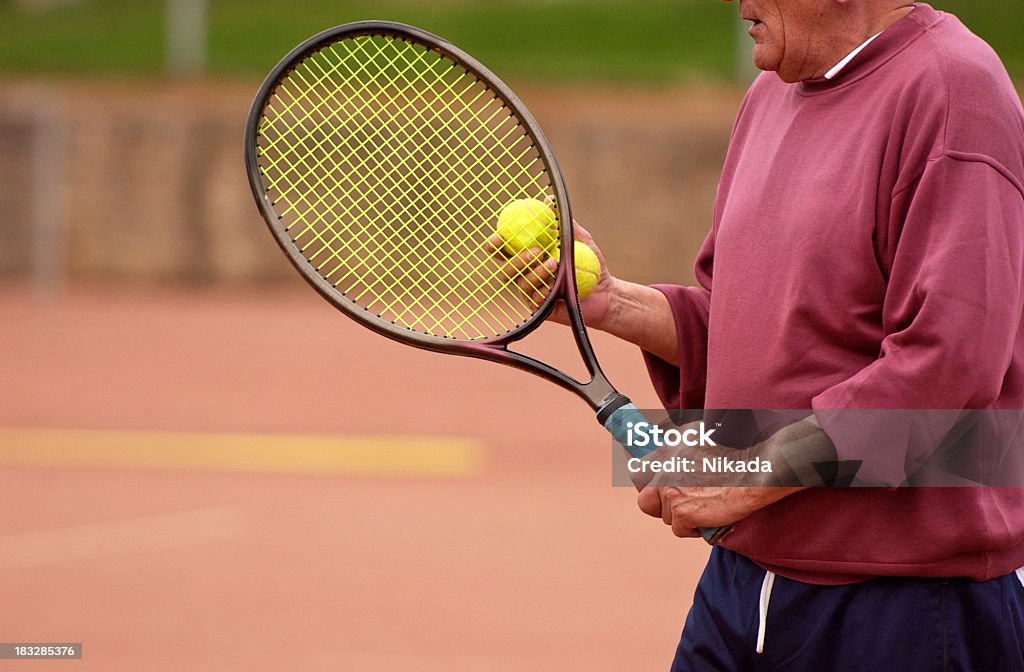 senior Joueur de tennis - Photo de Troisième âge libre de droits