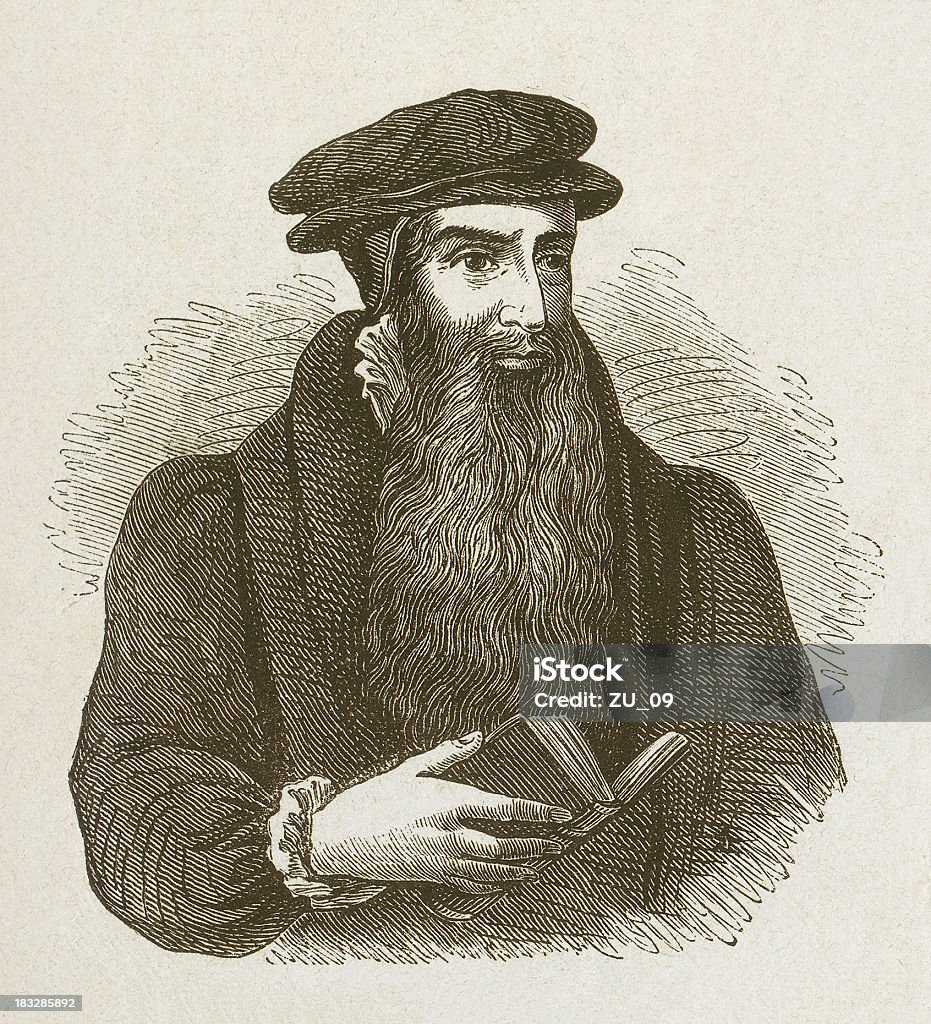 John Knox (c. 1510 – 1572 - Lizenzfrei Christentum Stock-Illustration