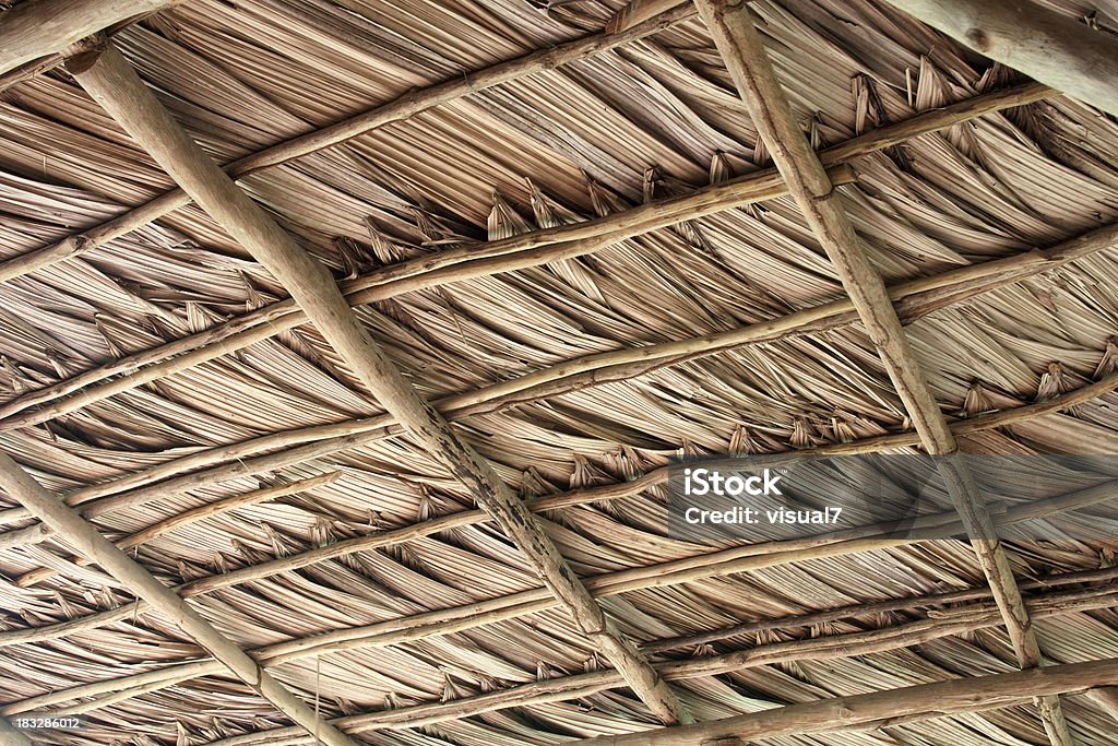 Paille fond de toit en chaume - Photo de Abstrait libre de droits