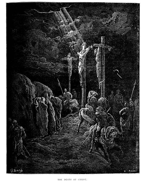 ilustrações de stock, clip art, desenhos animados e ícones de a morte de jesus cristo - religious illustration