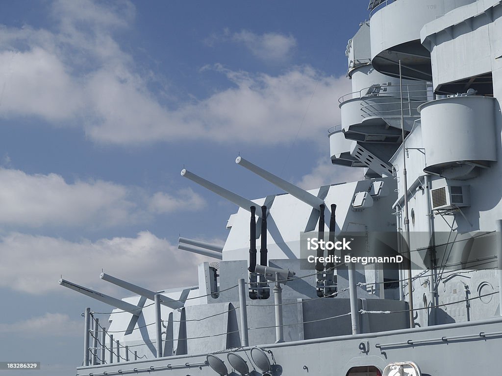 USS Alabama starboard Armas - Royalty-free USS Alabama Foto de stock