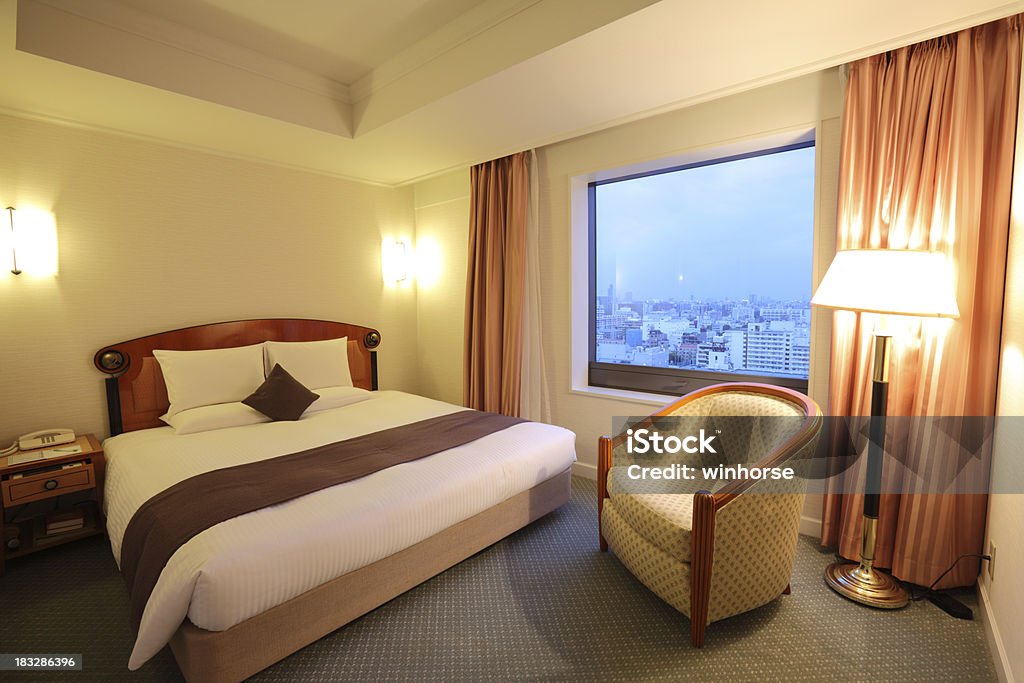 Lussuoso Hotel camera - Foto stock royalty-free di Albergo