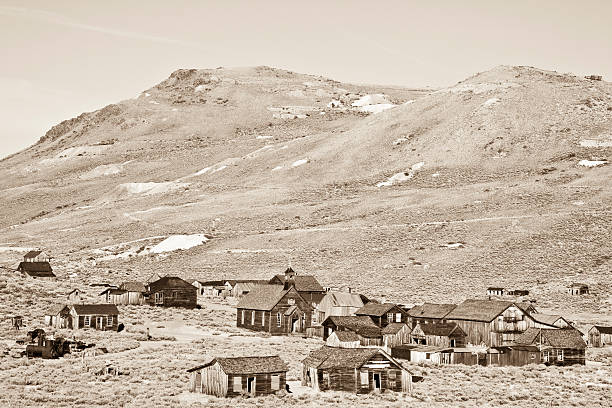 istock California: Bodie State Historic Park, Sepiatone Overview 183286699