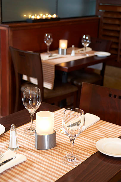istock Tables in Italian restaurant 183287050