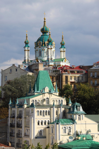 View of Andriyivskyy Descent in Kiev.