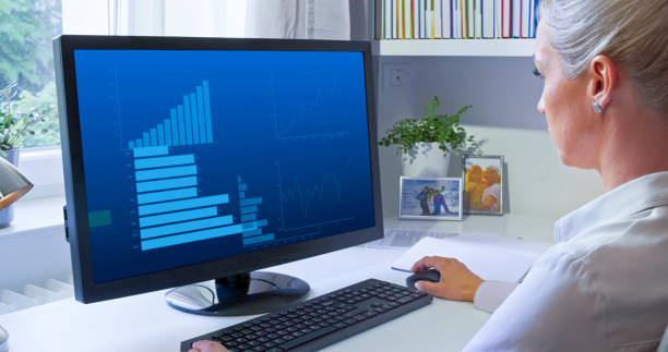 istock Businesswoman working in office 1832875706