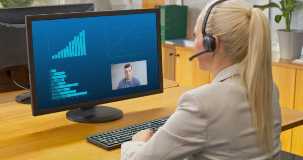 istock Businesswoman during video conference call 1832875723