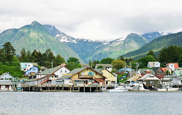 cidade de baía - sitka imagens e fotografias de stock