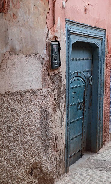 Old Moroccan doorway stock photo