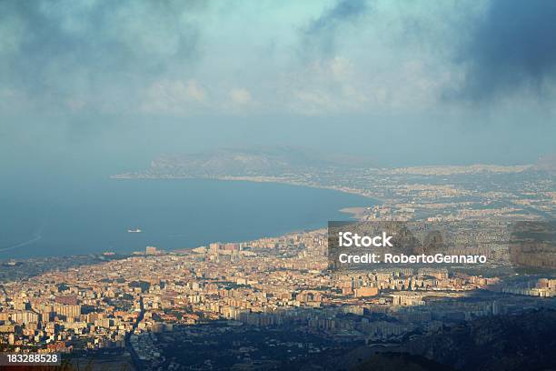 Palermo From Above Stock Photo - Download Image Now - Aerial View, Bay of Water, Blue