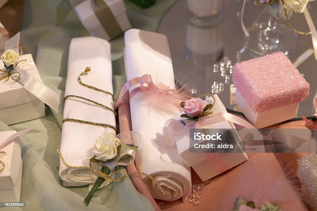 Decorações cor-de-rosa - Foto de stock de Hotel royalty-free