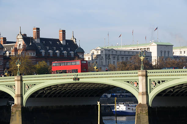 istock London Bus on Westminster Bridge 183289344