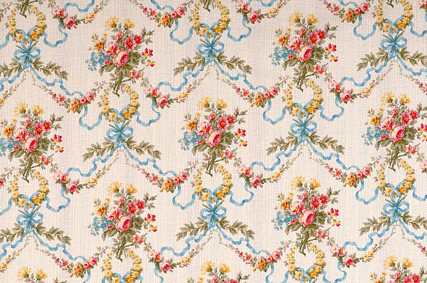 istock Rose Moss Antique Floral Fabric 183289370