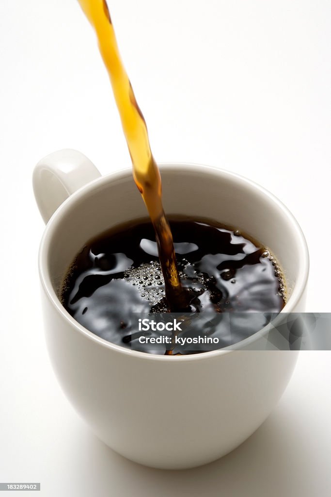 新鮮なコーヒーを注ぐ - お茶の時間のロイヤリティフリーストックフォト