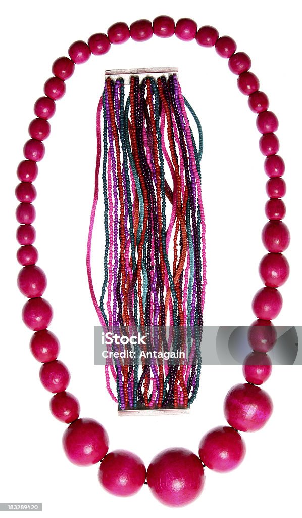 Rosa necklaces pulsera - Foto de stock de Abalorio libre de derechos