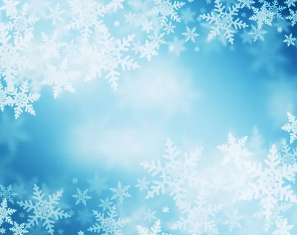 Photo of snowflake background
