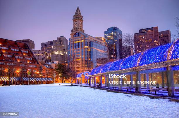 Feriados Em Boston - Fotografias de stock e mais imagens de Boston - Massachusetts - Boston - Massachusetts, Inverno, Natal