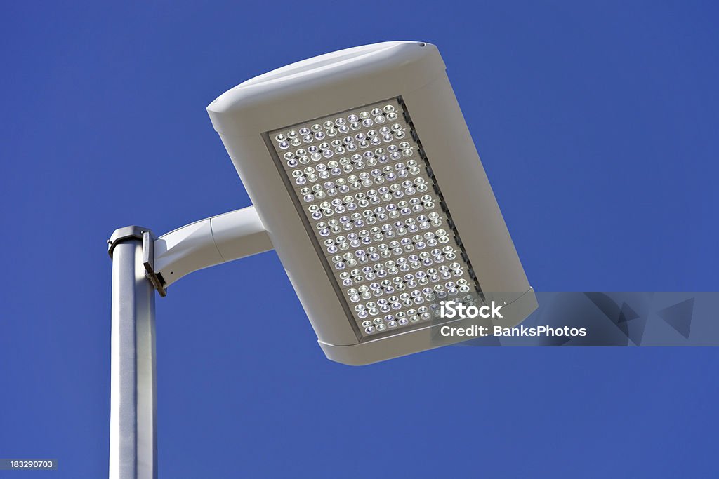 LED Streetlight against a Clear Blue Sky Related images from my portfolio: LED Light Stock Photo