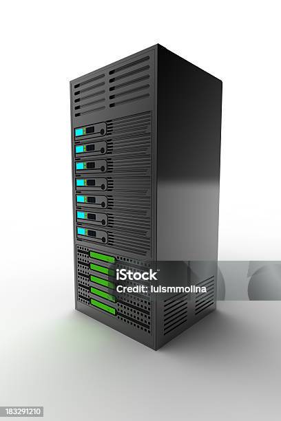 Suporte De Servidores De Elevado Desempenho - Fotografias de stock e mais imagens de Computador - Computador, Comunicação Global, Criação Digital