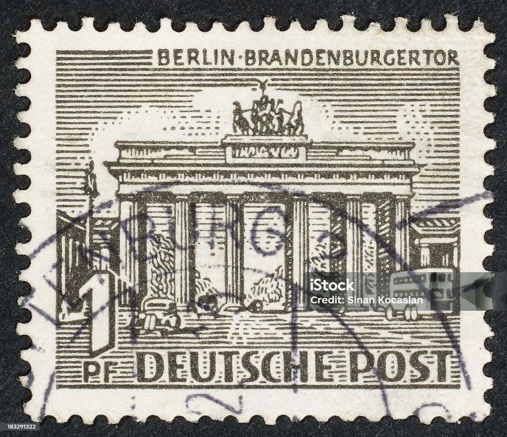 Deutsche Briefmarke - Lizenzfrei Altertümlich Stock-Foto